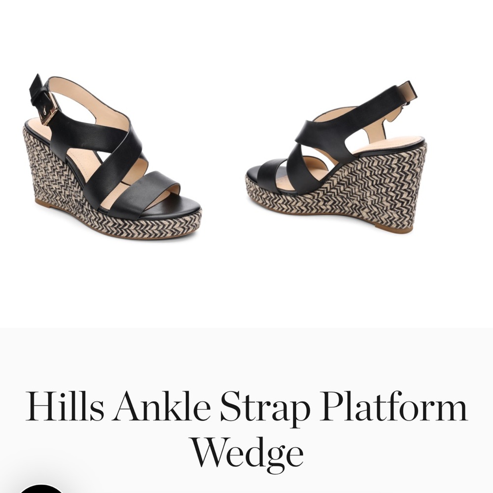 NWOT Liverpool Hills Ankle Strap Platform Wedge